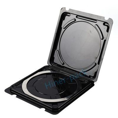 satın al Çerçeve Clamshell Tek Wafer Kutusu 6 Inç Silikon Wafer Siyah Ve Şeffaf Düşük Gazlama online manufacture