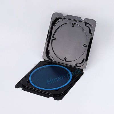 satın al Clamshell Silikon Wafer Kutusu Hüp Yüzüğüyle Şeffaf Siyah ROHS Uyumlu online manufacture
