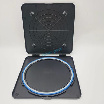 satın al 8 inç siyah tek yatay wafer Shipper Match Hoop Ring For Si Wafer 1PCS online manufacture