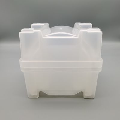 satın al 6 inç 150mm Wafer Shipping Box PP Base Lid Kaset Set Yüksek uyumluluğu ile Şeffaf Renk online manufacture