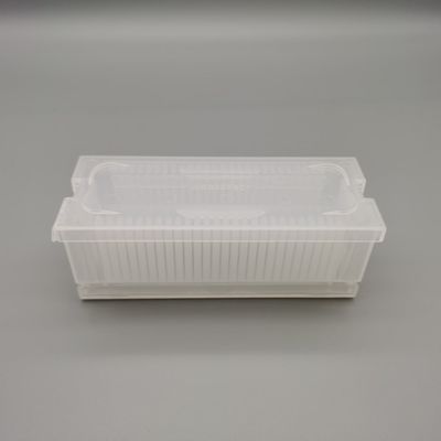 satın al Dikdörtgen Silikon Wafer Kutusu 25PCS Basın Tipi Alt ve Kapaklı Geri Dönüştürülebilir Kullanım online manufacture