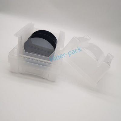 Temiz PP Wafer Nakliye Kutusu Taşıyıcı Kaseti ile 4 Inch 100mm Wafer Fab'te Kullanılır