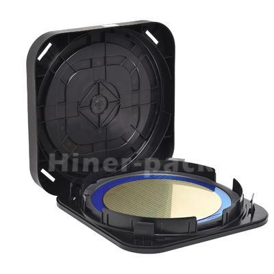 Yatay 300 mm Wafer taşıyıcı kutular Kutusu İletici Siyah PP malzemesi